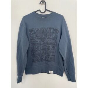 Uniqlo Keith Haring UT Sweatshirt First Exhibition Blue Small